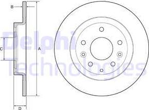 Delphi BG4959C - Kočioni disk www.molydon.hr