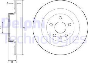 Delphi BG4950C - Kočioni disk www.molydon.hr