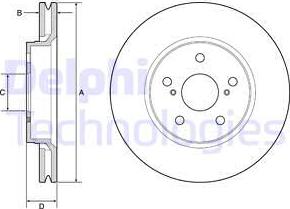 Delphi BG4952C - Kočioni disk www.molydon.hr