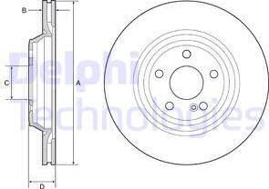 Delphi BG4957C - Kočioni disk www.molydon.hr