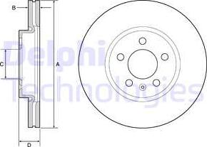 Delphi BG4965C - Kočioni disk www.molydon.hr