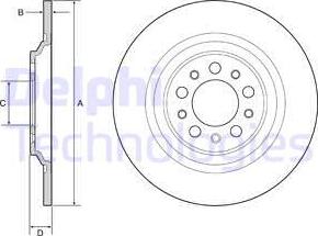 Delphi BG4961C - Kočioni disk www.molydon.hr