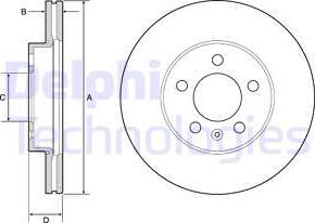 Delphi BG4963C - Kočioni disk www.molydon.hr