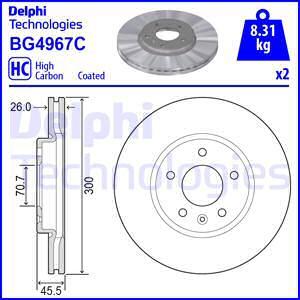 Delphi BG4967C-18B1 - Kočioni disk www.molydon.hr