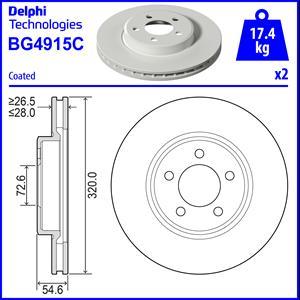 Delphi BG4915C - Kočioni disk www.molydon.hr