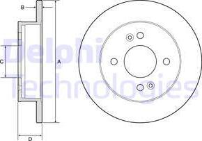 Delphi BG4917C - Kočioni disk www.molydon.hr