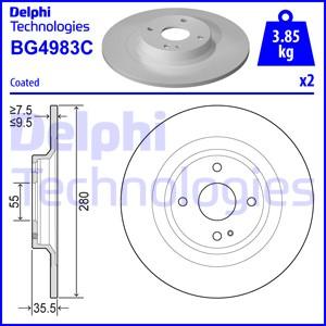 Delphi BG4983C - Kočioni disk www.molydon.hr