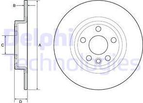 Delphi BG4930C - Kočioni disk www.molydon.hr