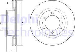 Delphi BG4925C - Kočioni disk www.molydon.hr