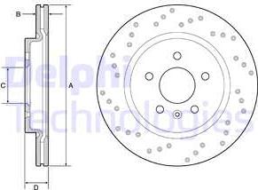 Delphi BG4923C - Kočioni disk www.molydon.hr