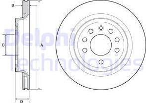 Delphi BG4922C - Kočioni disk www.molydon.hr