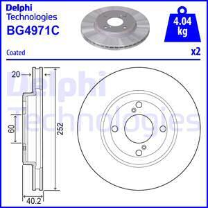 Delphi BG4971C - Kočioni disk www.molydon.hr