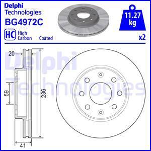 Delphi BG4972C-18B1 - Kočioni disk www.molydon.hr