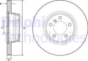 Delphi BG4458C - Kočioni disk www.molydon.hr