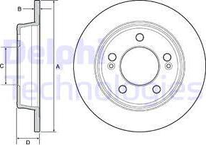 Delphi BG4559C-18B1 - Kočioni disk www.molydon.hr