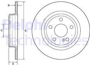 Delphi BG4558C - Kočioni disk www.molydon.hr