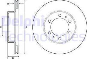 Delphi BG4557 - Kočioni disk www.molydon.hr