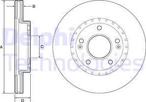 Delphi BG4565C - Kočioni disk www.molydon.hr