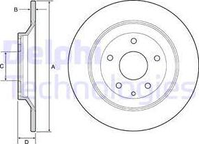 Delphi BG4567 - Kočioni disk www.molydon.hr