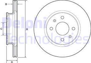 Delphi BG4535 - Kočioni disk www.molydon.hr