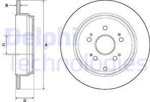 Delphi BG4694C - Kočioni disk www.molydon.hr