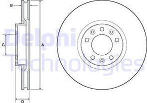 Delphi BG4696C - Kočioni disk www.molydon.hr