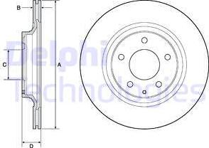 Delphi BG4693C - Kočioni disk www.molydon.hr