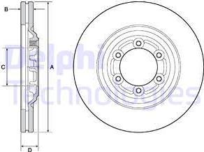 Delphi BG4697C - Kočioni disk www.molydon.hr