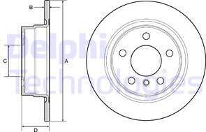 Delphi BG4649C-19B1 - Kočioni disk www.molydon.hr