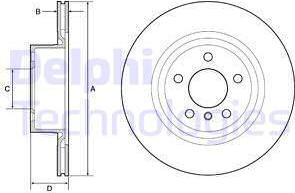 Delphi BG4644C - Kočioni disk www.molydon.hr