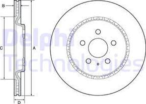 Delphi BG4643C - Kočioni disk www.molydon.hr