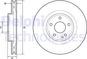 Delphi BG4659C - Kočioni disk www.molydon.hr