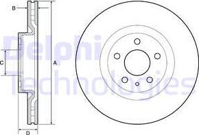 Delphi BG4654C - Kočioni disk www.molydon.hr