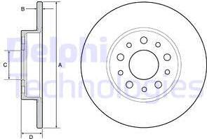 Delphi BG4655C - Kočioni disk www.molydon.hr