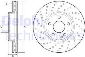 Delphi BG4657C - Kočioni disk www.molydon.hr