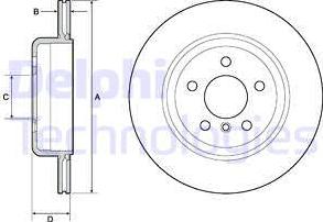 Delphi BG4664C-18B1 - Kočioni disk www.molydon.hr