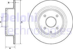 Delphi BG4666C - Kočioni disk www.molydon.hr