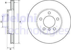 Delphi BG4668C - Kočioni disk www.molydon.hr