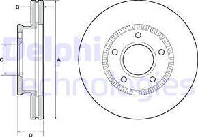 Delphi BG4663C - Kočioni disk www.molydon.hr