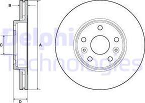 Delphi BG4667C - Kočioni disk www.molydon.hr