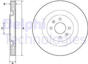 Delphi BG4689C - Kočioni disk www.molydon.hr