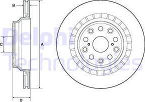 Delphi BG4684C - Kočioni disk www.molydon.hr