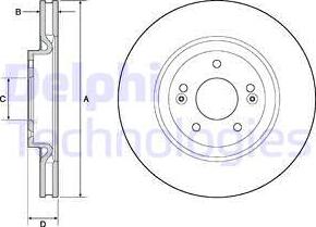 Delphi BG4683C - Kočioni disk www.molydon.hr