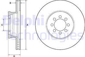 Delphi BG4679C - Kočioni disk www.molydon.hr