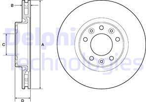 Delphi BG4674C - Kočioni disk www.molydon.hr