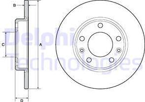 Delphi BG4670C - Kočioni disk www.molydon.hr