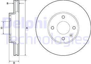 Delphi BG4671C - Kočioni disk www.molydon.hr