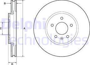 Delphi BG4672C - Kočioni disk www.molydon.hr