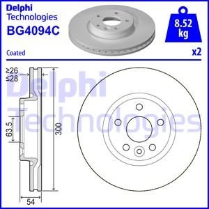 Delphi BG4094C - Kočioni disk www.molydon.hr