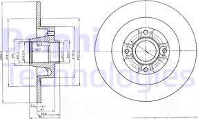 Delphi BG4044 - Kočioni disk www.molydon.hr